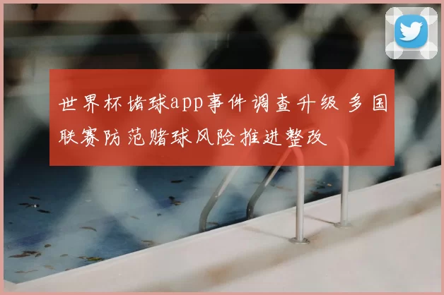 世界杯堵球app事件调查升级 多国联赛防范赌球风险推进整改